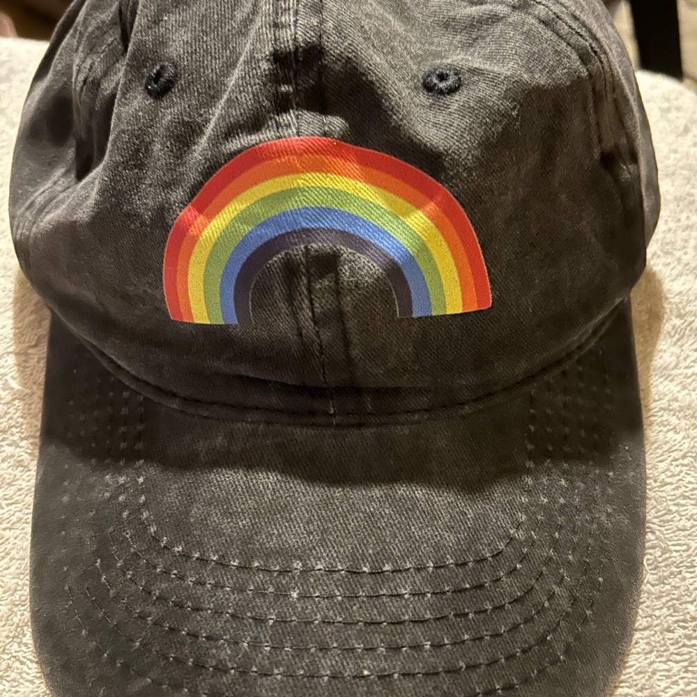 Rainbow ball cap